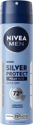 Produktbild von Nivea - Men - Deodorant - Spray - Silver Protect Polar Blue - 150 ml - 1 Stück