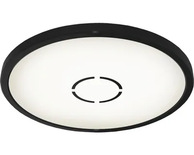Zdjęcie produktu dla Lampa sufitowa LED BRILONER FREE, płaska konstrukcja, efekt podświetlenia, neutralne białe światło, czarna, 29,3 x 2,8 cm