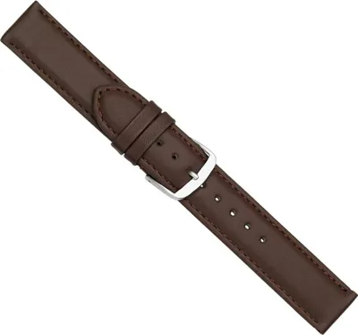 Produktbild von Beach Ersatzband Uhrenarmband Kalbsleder Dunkelbraun  20431S, Stegbreite:22mm