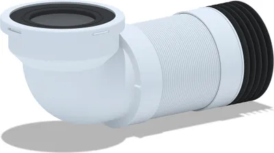 Produktbild von Belvit WC Flex Anschluss Rohrstutzen Eck DN 90/110 (320-750mm)
