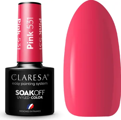 Produktbild von CLARESA Hybrid-Gel-Nagellack ROSA 531 -5g