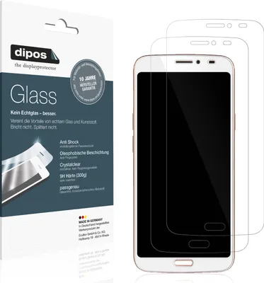 A product package for screen protectors, with screen protectors shown next to a phone.