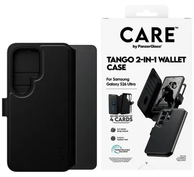 Produktbild von PanzerGlass CARE™ by ® Case Tango 2-in-1 Wallet m. Qi Samsung Galaxy S26 Ultra, Cover, Samsung, Samsung - Galaxy S26 Ultra, Transparent