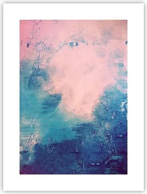 Produktbild von Poster - Poster ohne Rahmen - Abstraktion Rosa Blau - 30x40 cm - Wand Bild - Wanddeko - Wandbilder - Kunstposter - Wandposter - Bilder - Kunstdruck - Wanddekoration - Wandbild - P2XPA30x40-4856