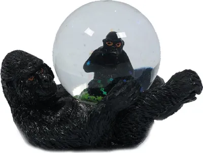 Produktbild von Glitzerkugel Gorilla, Schneekugel Tier Tiere Schneekugeln Affe