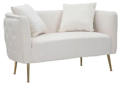 Obrázok produktu pre FURNLUX Pohovka Bucarest Beige 127cm / Hlavná farba: béžová / Rozmery: 127 x 71 x 74 cm