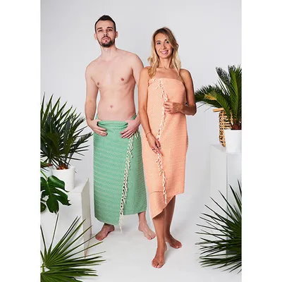 Zdjęcie produktu dla Ręcznik hammam DAMLA 100% naturalna bawełna YEYE Szary
