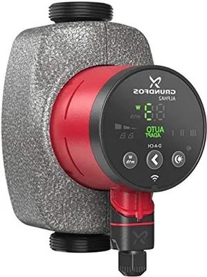 Productafbeelding van Circulatiepomp - Verwarmingspomp Pomp - Verwarmingsinstallaties Optimaliseren - Energiebesparend Tot 80% - 18 x 44 x 104 cm - Rood