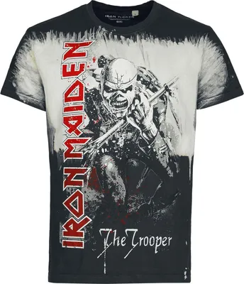 Produktbild von Iron Maiden T-Shirt Herren The Trooper schwarz/weiß L