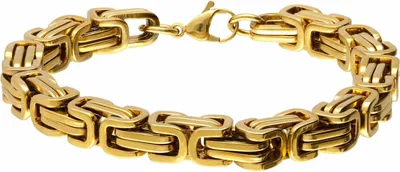 Produktbild von Chirurgenstahl Königsarmband Gold Stärke: 8mm
