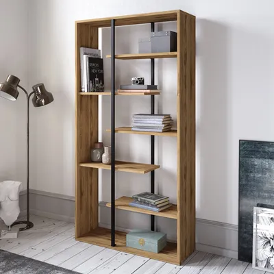 Immagine prodotto di Skye Decor, Presto- Presto ZNA, colore noce, nero, librerie, 173,2x90x29,5 cm, 100% pannello di particelle rivestito in melamina