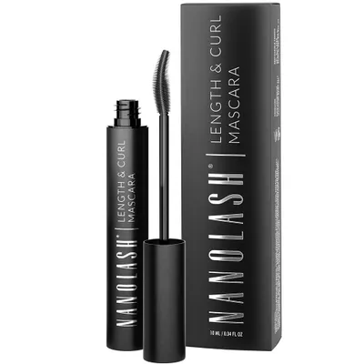 Productafbeelding van Verlengende en krullende mascara Nanolash 10 ml - het effect van perfect lange en perfect gekrulde wimpers, zwarte mascara