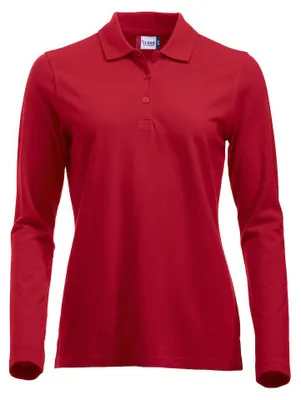 Imagen del producto de Camiseta polo de manga larga clásica para mujer, confeccionada en algodón, con un corte moderno. Talla: 11