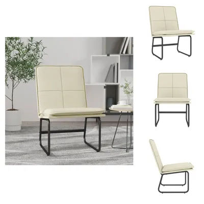 Produktbild von vidaXL Loungesessel Creme 54x75x76 cm Kunstleder -  Sessel
