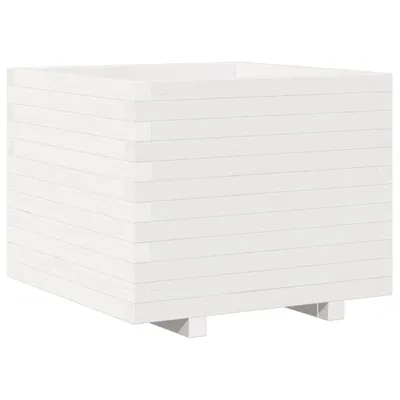 Immagine prodotto di vidaXL Fioriera bianca 60x60x49,5 cm in legno di pino massiccio
