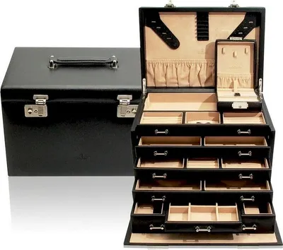 Produktbild von Windrose - Schmuck- & Uhrenkoffer Ambience 2 - Schwarz - 70040/104
