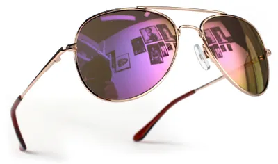 Produktbild von Pilotenbrille Gold Lila