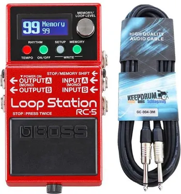 Zdjęcie produktu dla Pedał Boss RC-5 Looper z kablem gitarowym