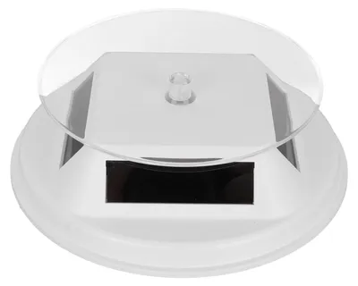 Drehplatte 360° solar, 12 cm, 1 kg, ABS, leise