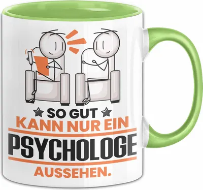 Produktbild von Psychologe Geschenk Tasse So Gut Kann Nur Ein Psychologe Aussehen Geschenkidee Kaffee-Becher (Grün)