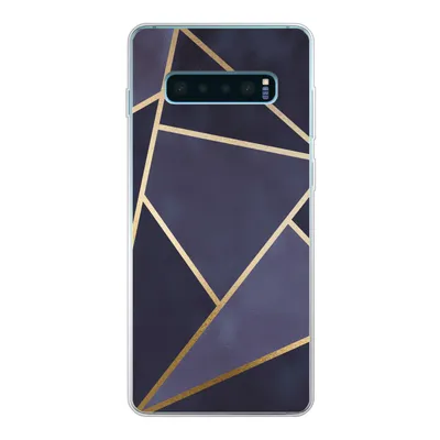 Produktbild von MuchoWow® Handyhülle Schutzhülle Hülle für Samsung Galaxy S10 Plus Marmor - Blau - Collage Silikon Softcase Handy Hülle - Schutzhülle
