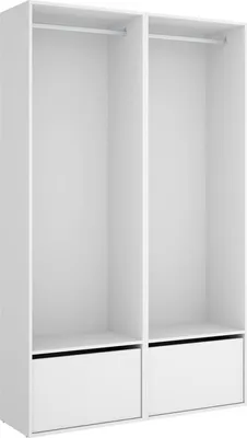 Immagine prodotto di Dmora Guardaroba Grande Pewa 45x205h cm Bianco, Appendiabiti 2 Ante