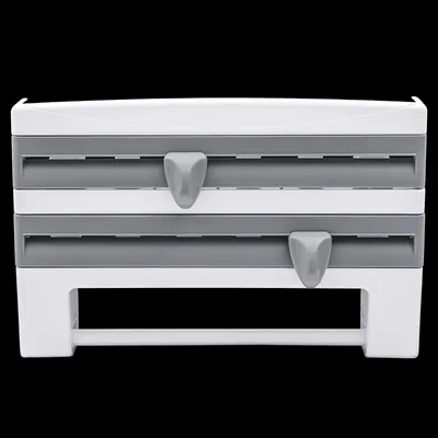Imagen del producto de Soporte de pared para rollos de cocina - Gris - Material: ABS - Multifuncional