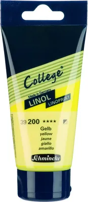 Zdjęcie produktu dla Schmincke College Linol Żółty 75 ml 39200013 Farba do linorytu