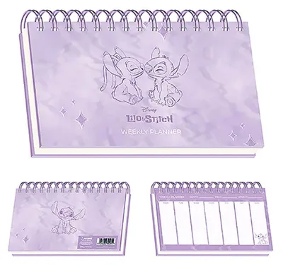 Obrázek produktu pro Stitch týdenní plánovač s kalendářem, poznámkami a připomenutími