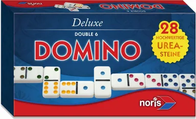 Produktbild von Noris Spiele Deluxe Doppel 6 Domino; 606108002