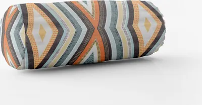 Produktbild von SCHÖNER LEBEN. Kissenhülle geometrisch Ethno Raute creme bunt Größe 15x40cm (ØxB) Nackenrolle 15x40cm (ØxB) Nackenrolle Größe