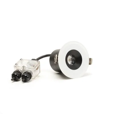 Produktbild von Konstsmide Deckeneinbaustrahler LED vertieft weiss, 3000K, 540lm, 1x6W, 240V, Glas, 7875-250