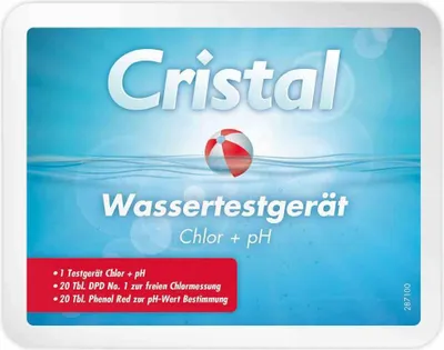 Produktbild von CRISTAL Wassertestgerät Chlor + pH-Wert