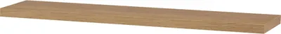 Produktbild von Wandregal 120 cm, MDF, 3D -Nachbildung natürliche Eiche, gepackt in Schutzfolie - p -002 Eiche