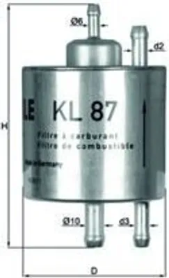 Produktbild von Kraftstofffilter Mahle KL 87