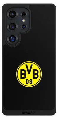 Produktbild von NIVOCASE Handyhülle für Samsung Galaxy S25 Ultra  Hülle NIVOpure Case Schwarz BVB Borussia Dortmund Logo