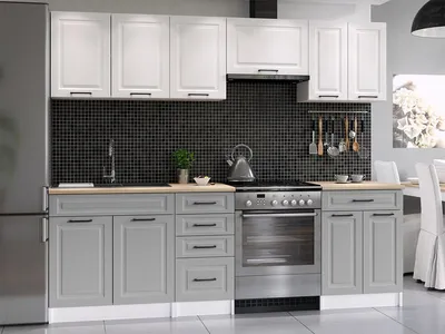 Obrázek produktu pro Kuchyňská linka INGRID 240cm - Bílá + popel