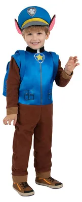 Produktbild von Funidelia Offizielles Chase Paw-Patrol Kostüm para niño, Inklusive: Overall mit Schwanz, Mütze und Rucksack. Größe 3-4 Jahre - Outfit para niños para