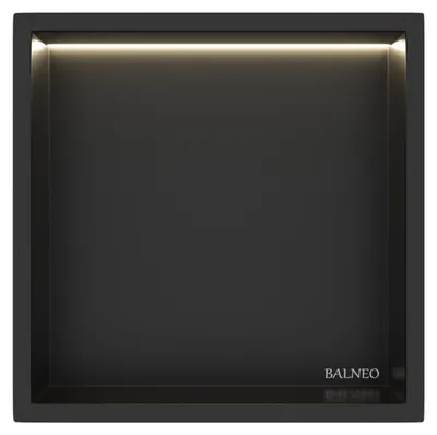 Obrázok produktu pre BALNEO nástenná nika WALL-BOX ONE 30 × 30 × 10 cm v čiernej farbe B0101020109-1