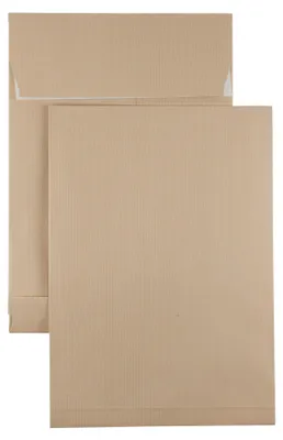 Produktbild von Kaenguruh C4 Faltentasche, Ormypack braun/braun 130g,mit Haftklebung Abdeckstreifen, Stehboden und Faltenbreite 40 mm
