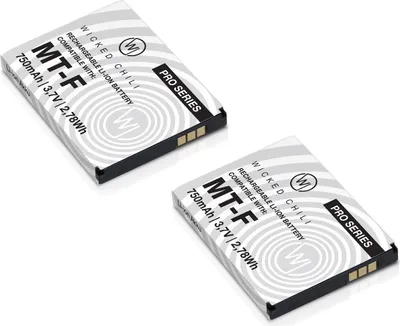 Produktbild von Wicked Chili 2 Stück Akku kompatibel mit AVM Fritz!Fon C5 / C4 / M2 / MT-F/Motorola MOTOFONE F3 / EM325 / M325 / EM25 - Ersatz-Akku für: AVM 312BAT016, 312BAT006, 312BAT006CS-FVM446CL, 750mAh Li-Ion