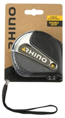 Image de Rhino 46232, mètre ruban, 8 mètres, qualité NC, largeur de 25 mm