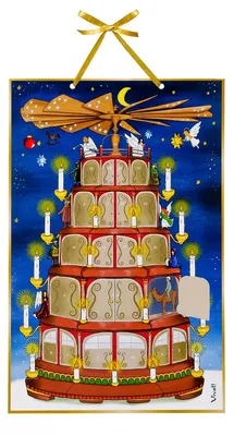 Produktbild von Adventskalender 'Die Adventspyramide'