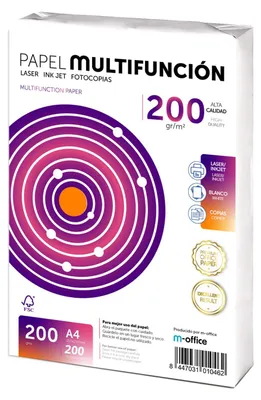 Produktbild von Folios A4, 200 g, 200 Blatt, Mehrzweckpapier, Drucker, Laser- und Inkjetdrucker,