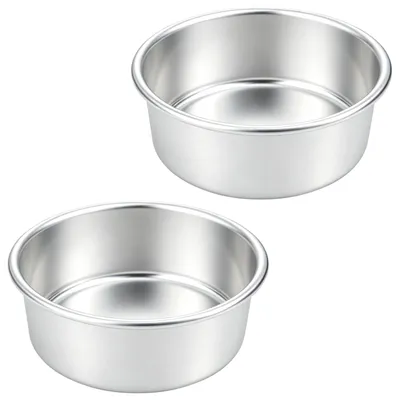 2 runde Kuchenformen 14,2 cm, antihaftbeschichtet, Aluminium