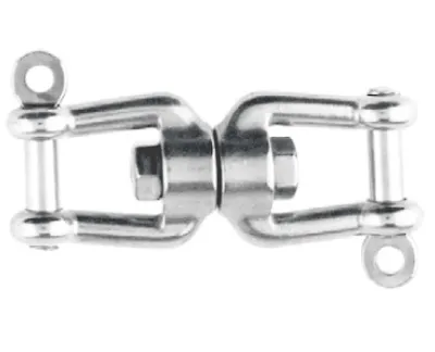 Produktbild von Wirbelschäkel, Gabel - Gabel, 8mm, Edelstahl, A4