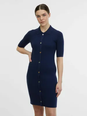 Produktbild von Orsay Dunkelblaues Damen-Strickkleid 1000315575000__S