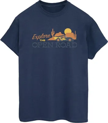 Produktbild von Disney - "Cars Explore The Open Road" T-Shirt für Damen BI16228 (L) (Marineblau)