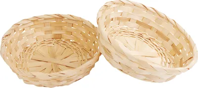 Produktbild von VBS Osterkorb Bambus, Ø 20 cm, 2 Stück