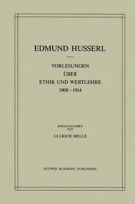Image de Vorlesungen über Ethik und Wertlehre 1908-1914